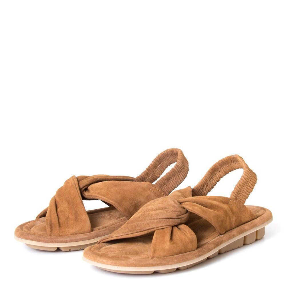 Oa Nonfashion | Leather Suede Sandal | Cognac Size 39 Eu